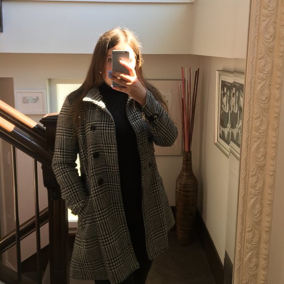 celsius premium herringbone plaid coat - Picture 8 of 8